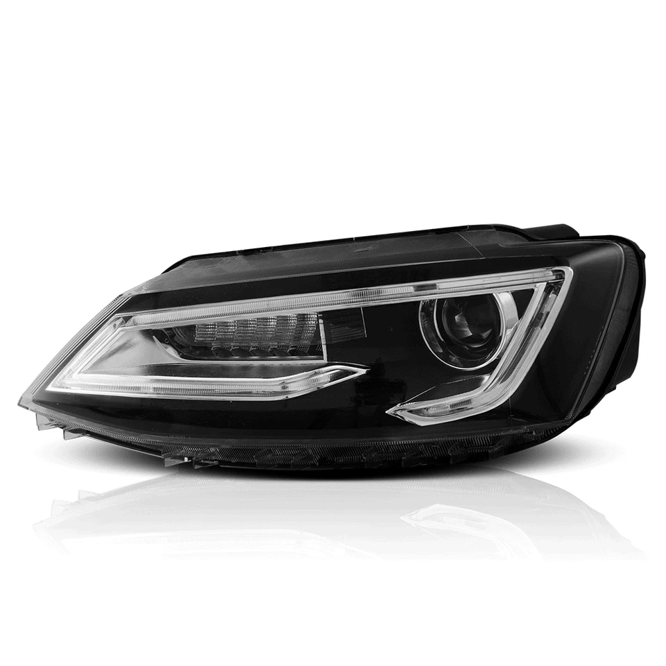 LED Headlights Sequential For 2011-2017 vw Jetta Sagitar MK6 Projector Assembly - image 2 of 4