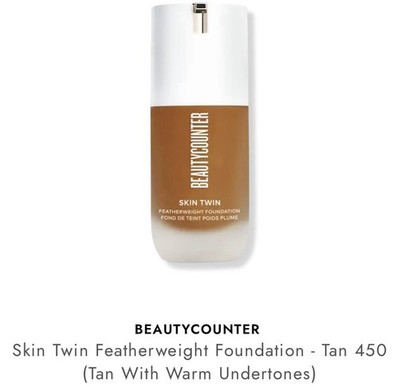 BeautyCounter Skin Twin Featherweight Foundation Shade Tan 450 NIB FREE SHIPPING