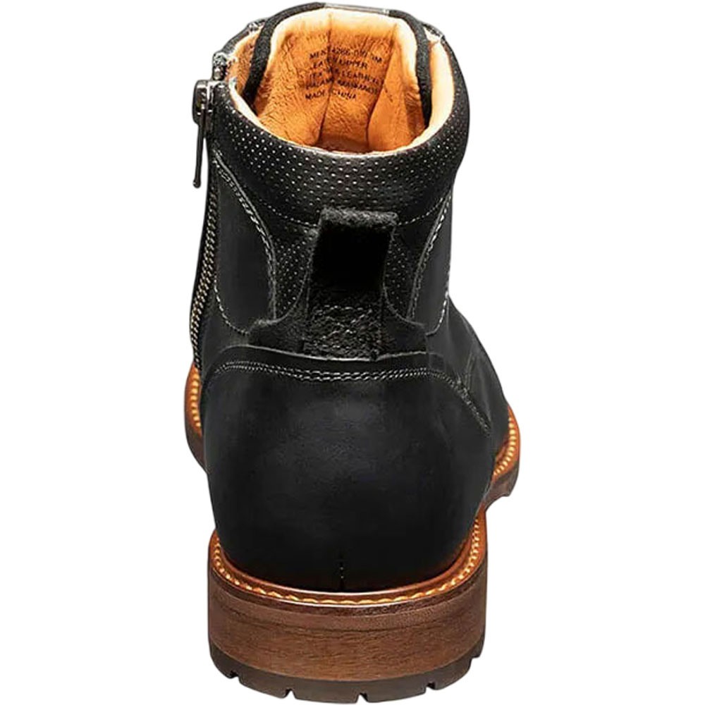 Florsheim Lodge Black CH Smooth Leather Cap Toe Lace Up  display picture 1