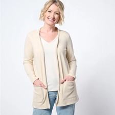 Belle Beach by Kim Gravel Seaside Sweats Rolled Edge Beach Cardigan