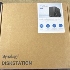 Synology DiskStation DS224+ 2-Bay Diskless NAS, Black, 2GB Cache, USB 3.0, 1GbE