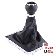 Manual Shift Knob Boot 6 Speed Car Gear Shift Knob Stick Gaiter Boot Frame