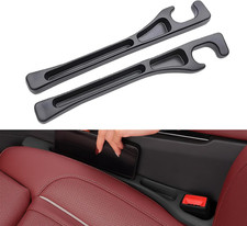 2PCS Car Seat Gap Filler Organizer Black Universal Console Storage Plug