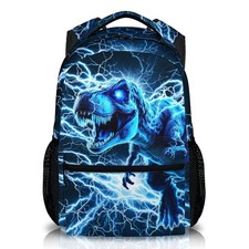 CUSTOMJOY Dinosaur Backpack for Boys, Kids Lightning Bookbag Gift for