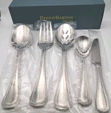 Reed & Barton Grand Hotel II 5 Piece Serving Set 18/10 Stainless Flatware NIB
