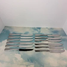 Oneida Stainless Flatware Lot of 12 Dinner Knife Knives Lot Cella? Shiny 9-11