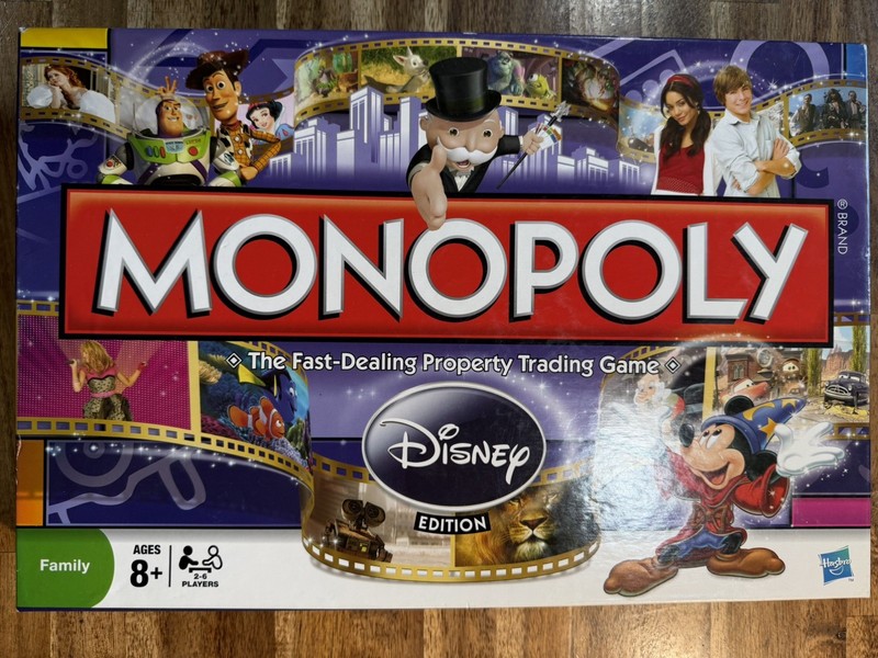 New Monopoly Disney Edition Board Game 2009