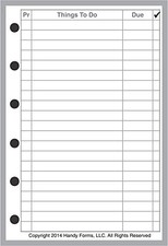 Pocket Size to Do List Planner To Do List Incl. Tasks, Priority, Date Due