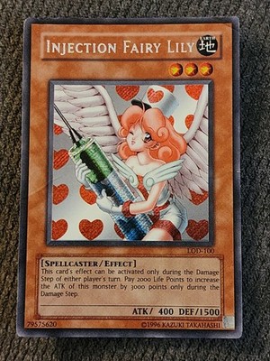 Yu-Gi-Oh Injection Fairy Lily LOD-100 Secret Rare Unlimited Edition [HP]