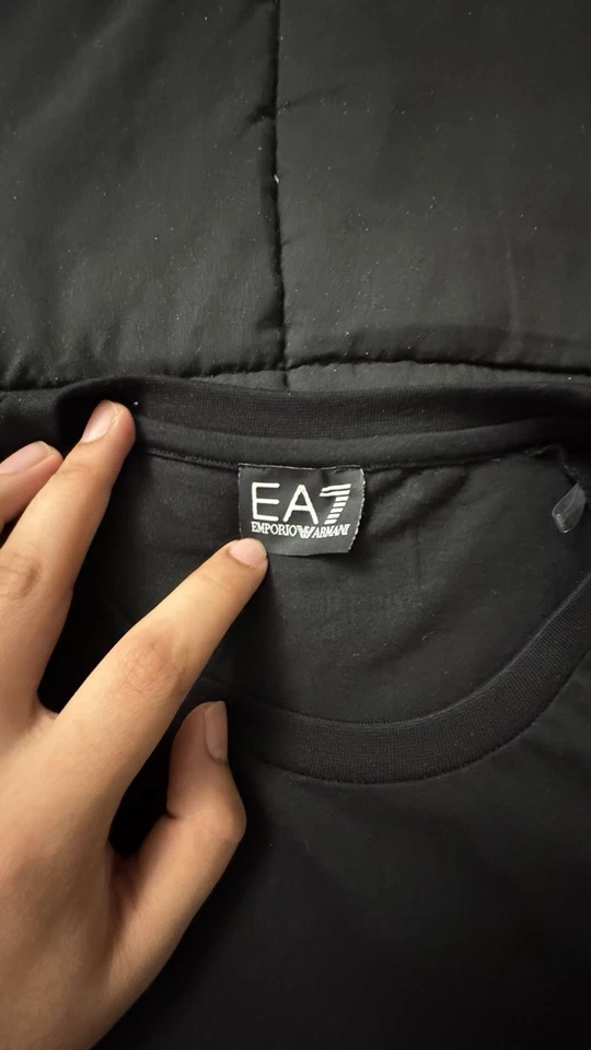 Emporio Armani EA7 Men T Shirt large Black - image 3 of 4