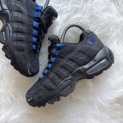 Nike Air Max 95 Black \u0026 Blue Royal Trainers Junior Trainers Shoes Size 4.5 UK | eBay UK
