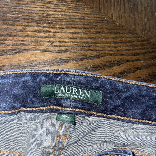 Lauren Ralph Lauren Jeans Co. Premium Women's Blue Jeans Straight Size 16W EUC - Picture 5 of 6