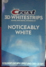Crest 3D WhiteStrips Dental Whitening Kit Noticeably White Exp 10/28