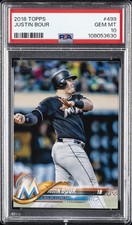 2018 TOPPS #499 JUSTIN BOUR PSA 10