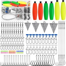 Saltwater Surf Fishing Kit, 140pcs Fish Finder Santee Cooper Rigs colors