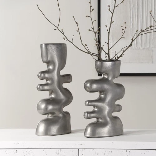 Uttermost 18145 Free Flowing 14.25 X 7 inch Vases, Set of 2 - Picture 7 of 8