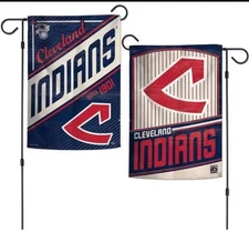 MLB Cleveland Indians Garden Flag Double Sided MLB Indians Vintage Yard Flag