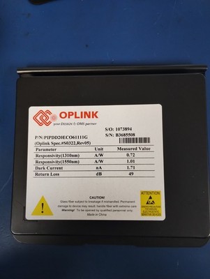 Lot of 4 OPLINK PIPDD20ECO61111G FIBER PIGTAILED PHOTODIODE 1310 nm + 1550 nm