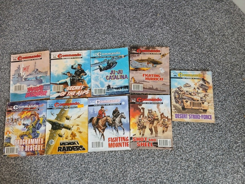 Thirty Mor vintage Lot of 26 Commando comics | eBay UK