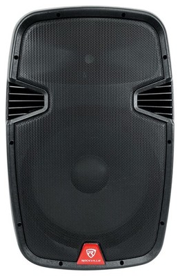 Rockville 15'' Rechargeable Battery Powered PA Speaker System, (2) Wireless Micro