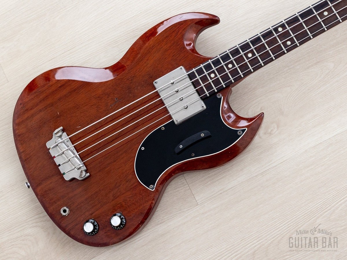 1963 Gibson EB-0 Cherry Vintage Short Scale SG Bass, 100% Original