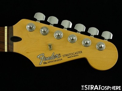 USED 2008 Fender MIM Standard Stratocaster Strat NECK + TUNERS, Parts Rosewood