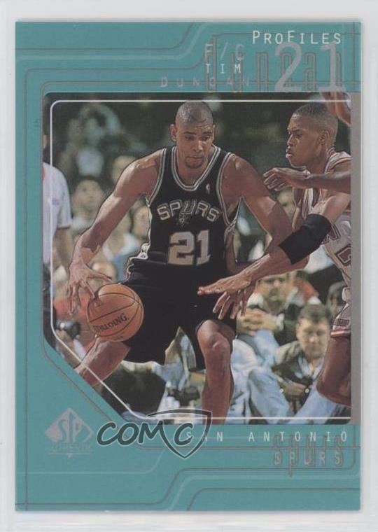 1997-98 SP Authentic Profiles Tim Duncan #P37 HOF 1fe0