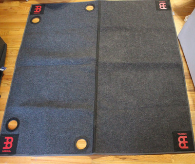 MEINL ELECTRONIC DRUM RUG WITH 4 HOLES 59'' X 62'' GRAY
