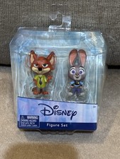 NEW, Disney ZOOTOPIA - 2 Mini Figures : NICK WILDE  JUDY HOPPS