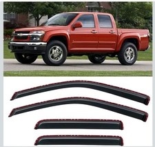 2004-2012 Chevy Colorado/GMC Canyon Crew Cab, Window Vent Wind Deflectors Visors