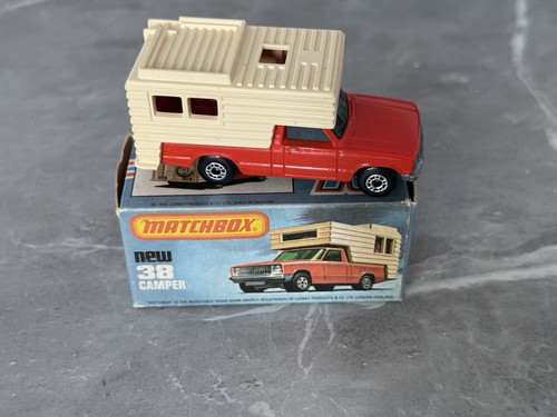 MATCHBOX SUPERFAST No.38 FORD CAMPER MINT IN L BOX VINTAGE 1982 - Picture 3 of 7