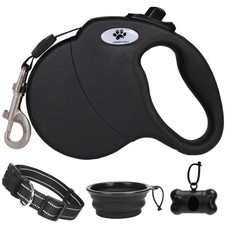 16 ft Retractable Dog Leash for Large Dogs up to 110 lbs,Tangle-Free Nylon Ta...
