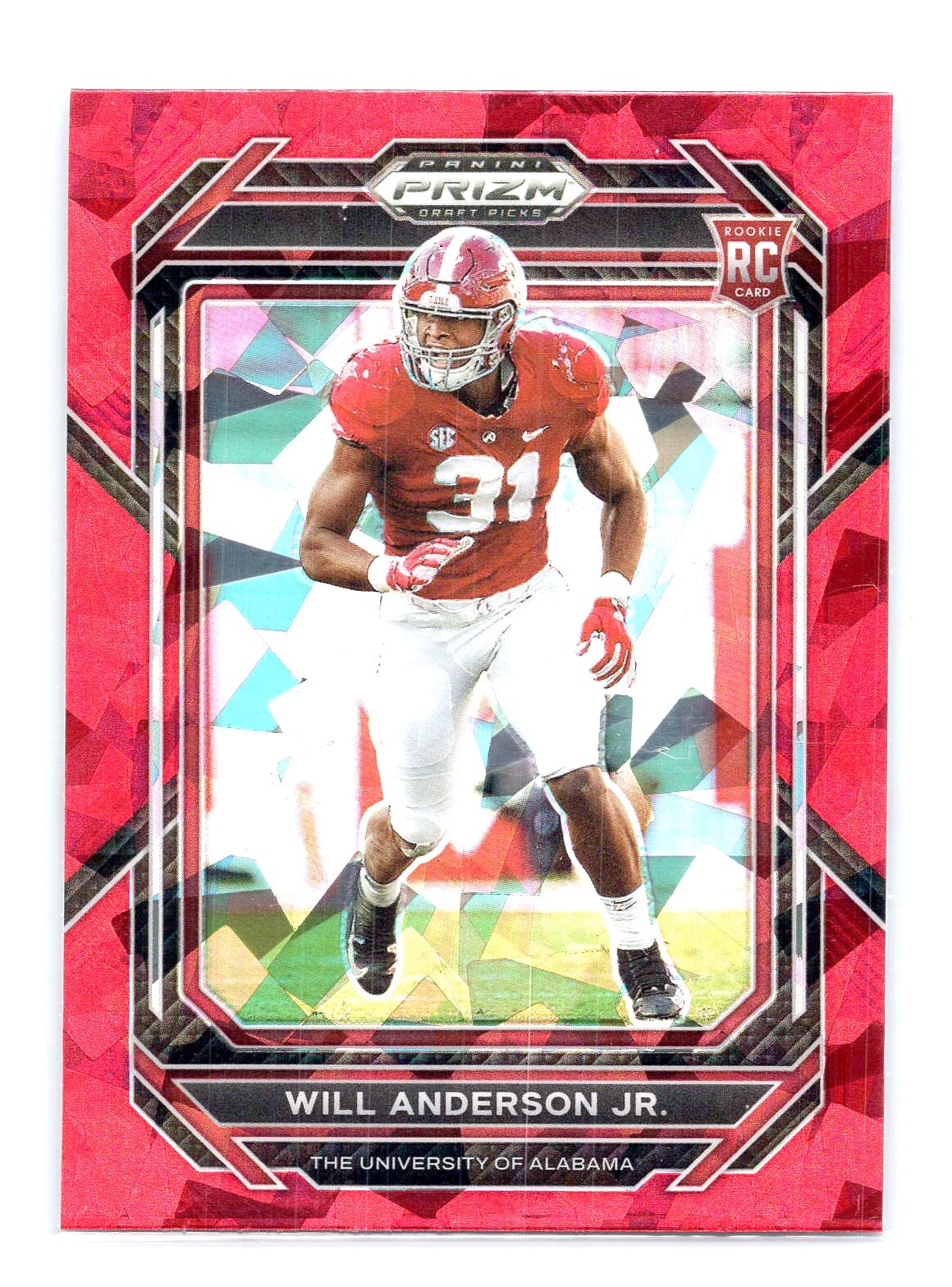 Will Anderson Jr. 2023 Panini Prizm Draft Picks #162 Red Ice