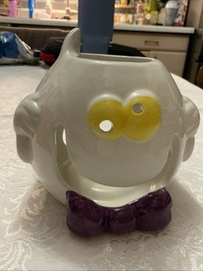 Ceramic Halloween Ghost Candle Holder