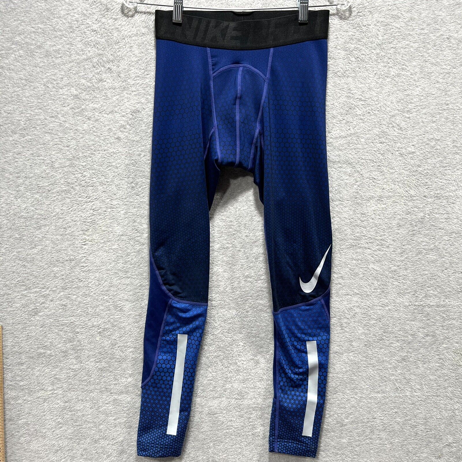 Subtropical Anguila solar Nike Mens Sz S Pro Hyperwarm Compression Tights Blue | eBay