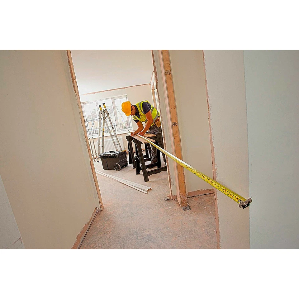 FLEXOMETRO CON FRENO AUTOMATICO CINTA METRICA METRO CM PULGADAS 3 a 15M DIY - Image 3 of 4