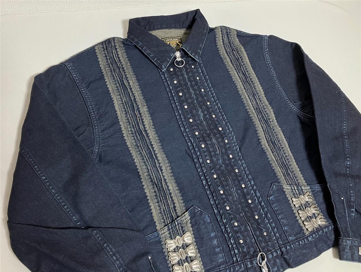 COSYHARU::ジャケット[RESALE] Kapital 12oz Yagasuri Jacquard Denim Chimayo Drizzler JKT