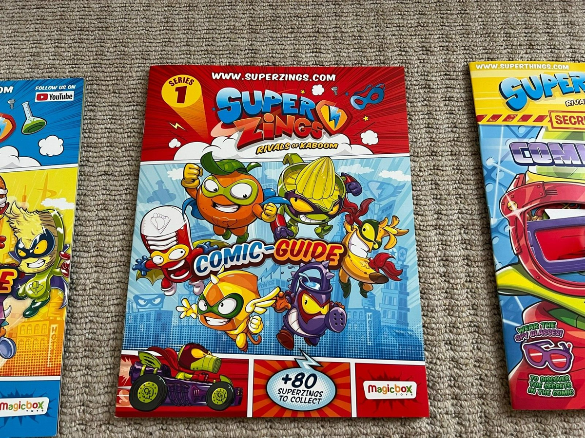 Super Zings Rivals of Kaboom: Secret Spies Comic Guide & Glasses