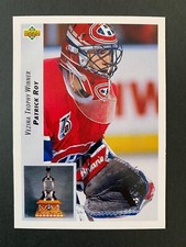 1992-93 Upper Deck Hockey - #438 Patrick Roy Vezina Trophy