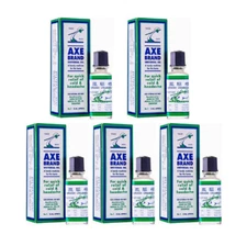 5 X Axe Brand Universal Oil 10ml For Cold Headache Stomachache Insect Bites
