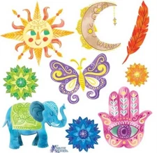 Violette Stickers Boho Elephant Luck Mandela  Crafts Planner Supply Scrapbook