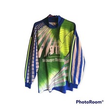 RARISSIMA MAGLIA MATCH WORN ANNI 80' ADIDAS SALISBURGO GOALKEEPER SHIRT VINTAGE 
