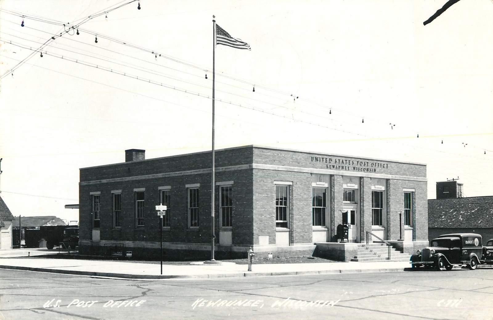 U.S. Post Office, Kewaunee WI RPPC 1955 eBay