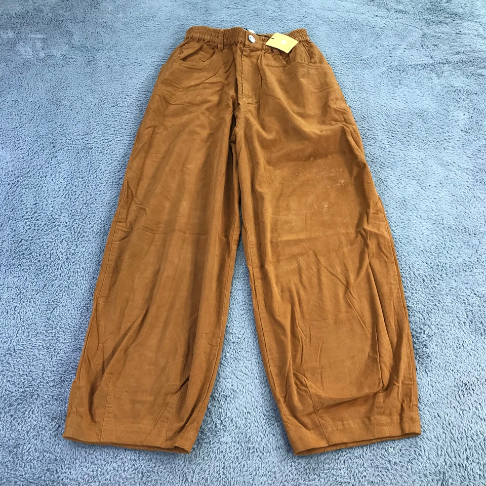 LF Markey Pantalones Mujer 6 US Fat Boy Pantalón Suelto Ancho Pana Marrón Foto 2 de 4