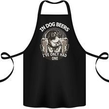 Tablier En Coton 100% Bio Pour Chien Avec 2 Bières Drôles