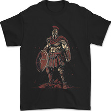 King Leonidas Spartan Warrior Gym Bodybuilding Mens T-Shirt 100% Cotton