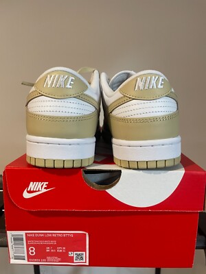 Nike Dunk Low Team Gold Size 8 DV0833-100 NEW Tan Yellow