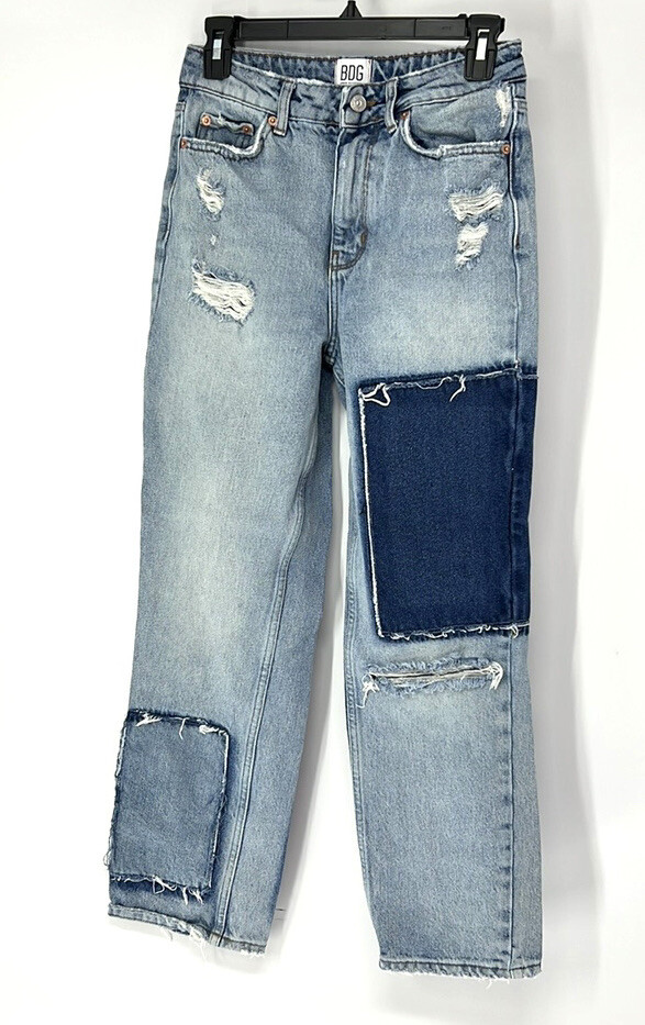 BDG Urban outfitters EUC patchwork distressed PAX… - image 1