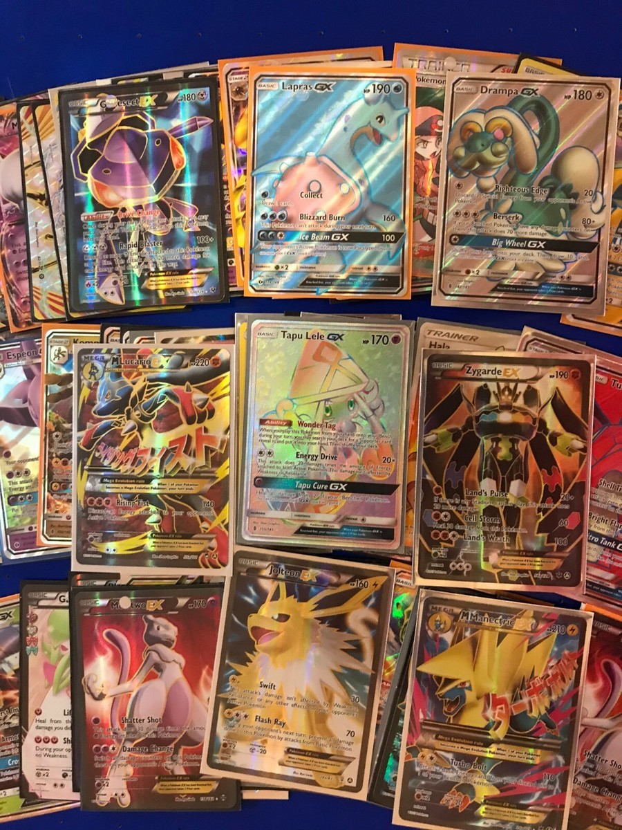 POKMON CARDS - GRAB BAG 2 RARES - GUARANTEED ULTRA RARE (GX/EX/BREAK/LV X)