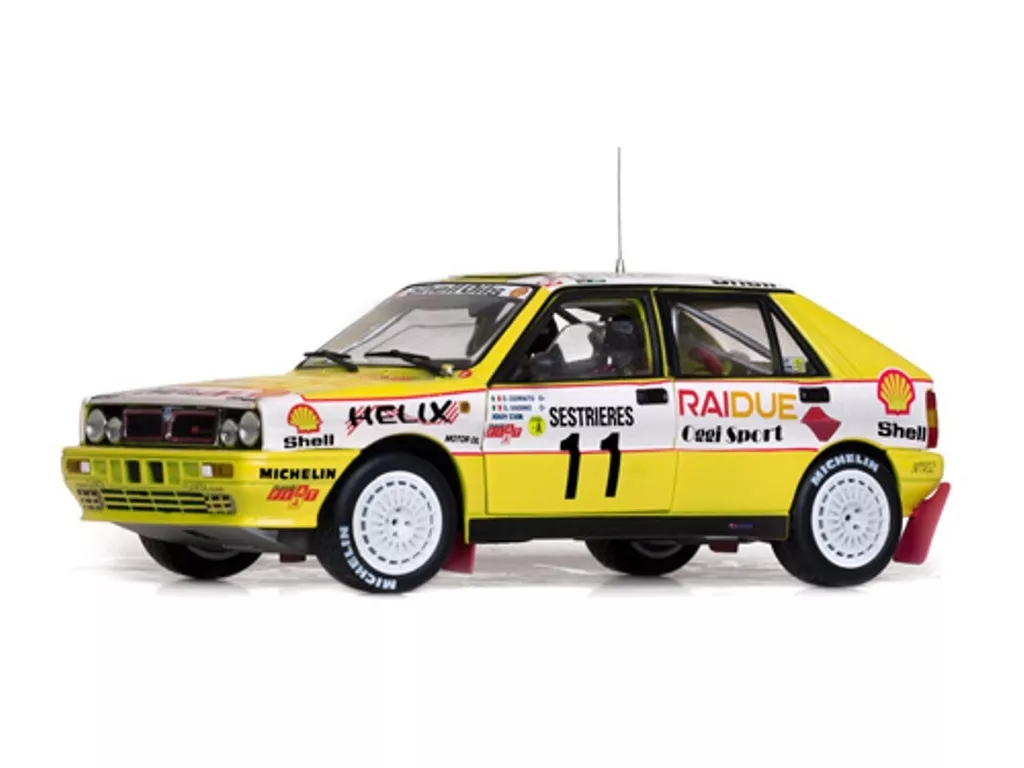 LANCIA DELTA INTEGRALE model car Cerrato Vasino Monte Carlo 89 1:18 SUNSTAR 3129